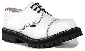 STEEL 3 eyelet shoes white